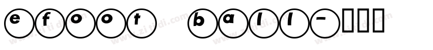 efoot ball字体转换